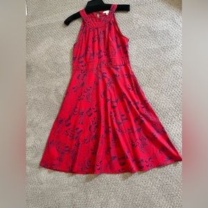 Mata Traders red/blue floral sun dress